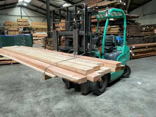 Vuren balk geschaafd 275x12x4,5 cm (10x)