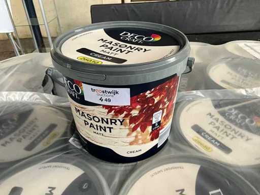 Decocraft Farba ścienna na zewnątrz à 5 litrów (100x)