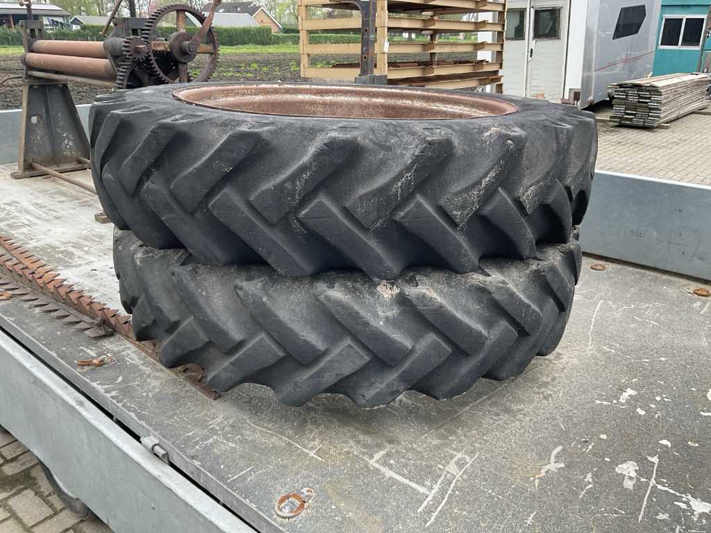 Veith Traktor Doppelreifen, Rad und Felge (2x)