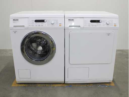 Aparat de spălat Miele W 5846 SoftCare System & Uscător de mașini Miele T 8841 C SoftCare System