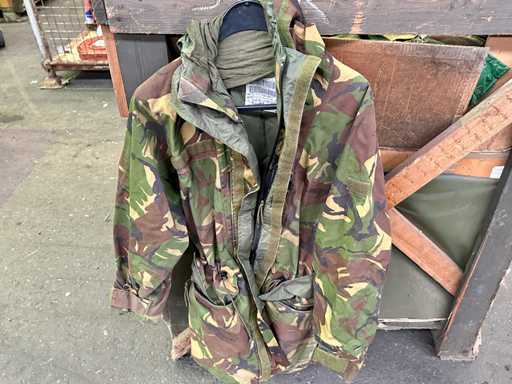 Batch of parkas in DPM camouflage pattern