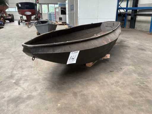 Metal rowing boat