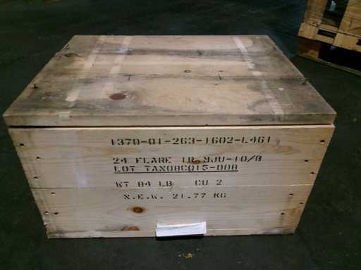 Boîte en bois US, usagée, env. 52x42x30cm (GH) (10x)