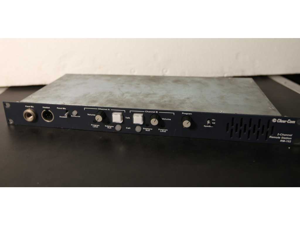 CLEARCOM - RM 702 - unitate de control a interfonului cu fir cu 2 canale