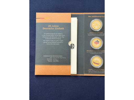 Collezione 25 anni di unità tedesca 12x Medaglia