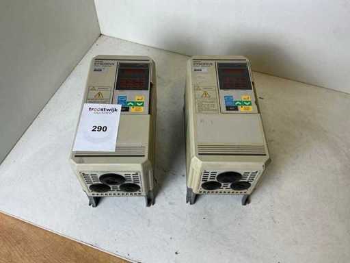 Omron Sysdrive 3G3HV Frequency Converter (2x)