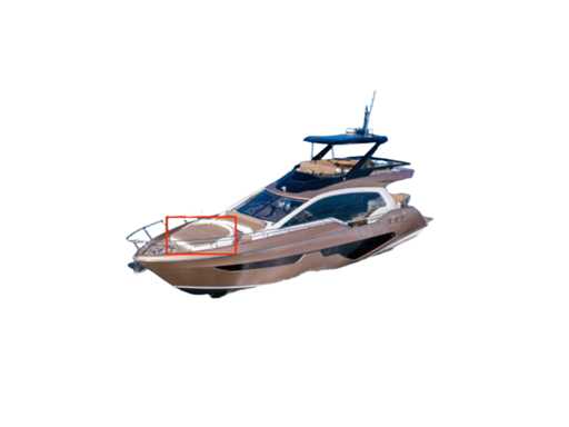 Sessa Marine F68 Sundeck Cover Gray - 049062E