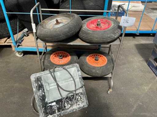Pneumatic tire for wheelbarrow (4x)