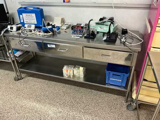 Roestvrij stalen bureau