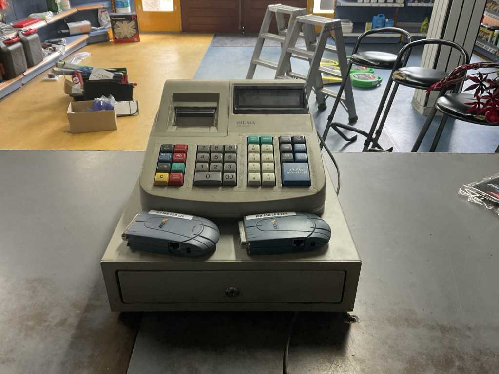 Cash register and monitor