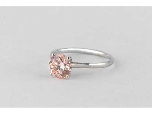 14-Karat-Weißgoldring mit 1,60 Karat. Diamant