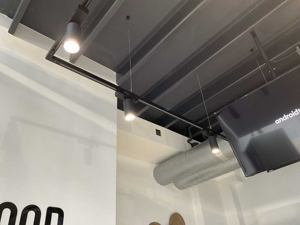 Projecteurs LED sur rails Éclairage de magasin