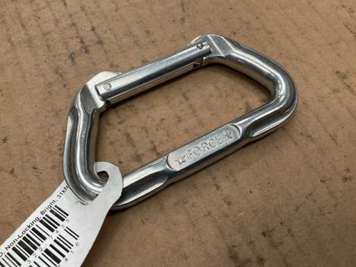 Mousqueton Force en forme de D (5x)