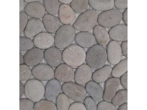 Island Stone Pebble Perfect French Tan 31.5x31.5 cm - Natural Stone Mosaic 20m²