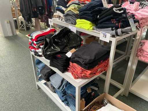 Various boys and girls clothing and women's trousers