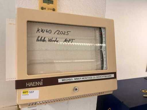 HAENNI - Mechanischer Thermo-Hygrograph / Registriergerät