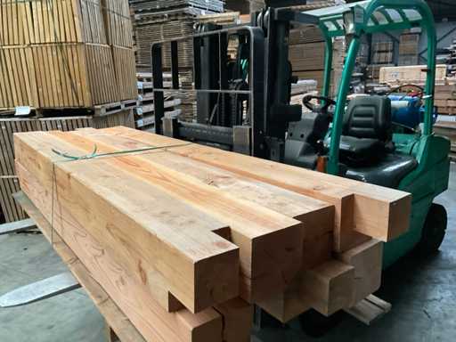 Douglas planed garden post 224x20x20 cm (4x)