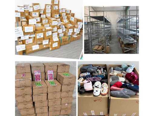 Clearance and Destocking without reserve prices: Storage racks - clothing - bedding - shoes and furniture