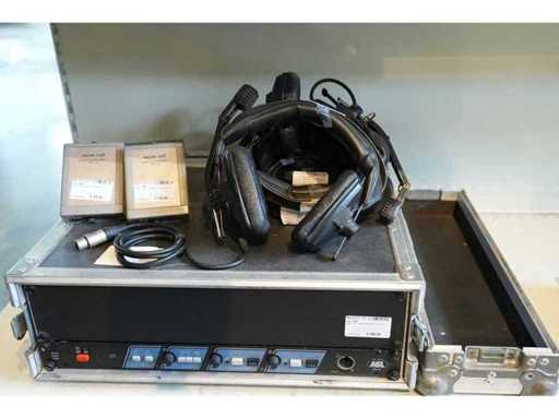 ASL PS278 Dual Channel Masterstation Set met 4x ASL PS19 Single Channel Metal Beltpack + 4x Beyerdynamic DT109 Black incl. flightcase