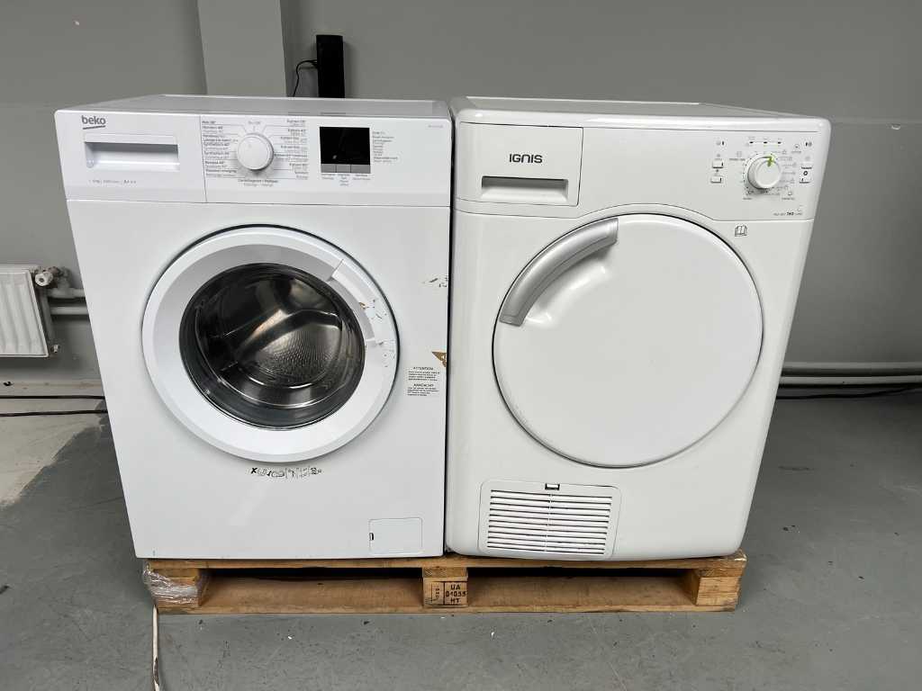 Beko - Waschmaschine + Ignis Trockner