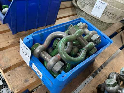 Bak met  harpsluitingen