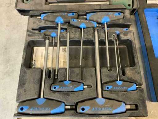 Gedore, socket set and torkx hex keys