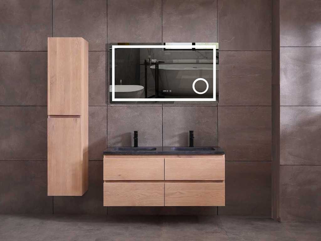 oak bathroom furniture 120cm