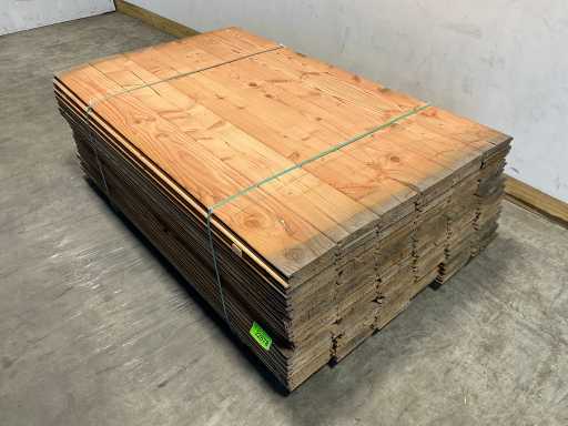 Douglasien-Blockhausprofil gehobelt 180x19,5x2,8 cm (100x)
