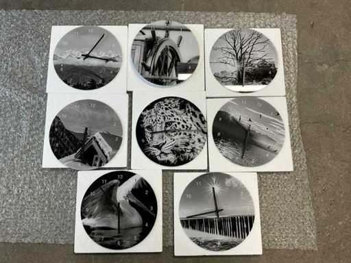 Decorative wall clock (8x)