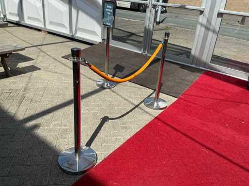 Orange Barrier Post Cord 150cm (16x)