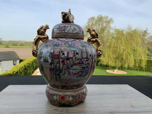 Set a 3 pezzi in porcellana cinese H45cm