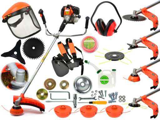 Petrol brush cutter set