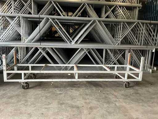 Carrello da trasporto con 4 ruote girevoli 400x85cm