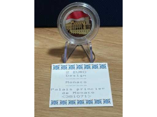 2 euro kolorowe Monaco Palais Princier de Monaco