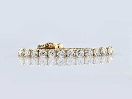 14 KT Yellow Gold Bracelet With 2.12 Cts Natural Diamond