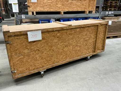 Gilnhammer Verpackungskiste auf Rollen für 15 Platten 3000mm x 1000mm