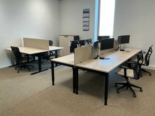 Bralco duo bureau en 4 bureautafels