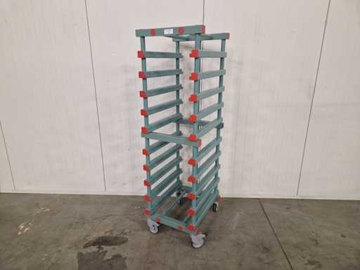 REA - mobiel rek- 10 liggers - 182 cm