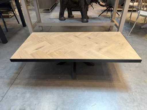 Coffee table oak parquet