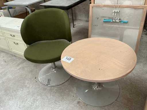 Bijzettafel + stoel