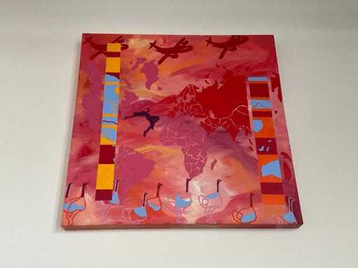 120x120cm Canvas schilderij