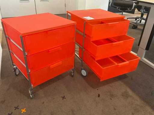 Kartell Mobil Chest of Drawers (2x)