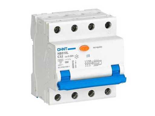 Chint NB310L/3N 3PN C32 Wyłącznik prądu rezydualnego (3x)