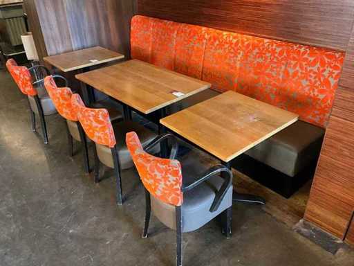 De Arend - 2 Restaurantbanken met 3 tafels en 4 stoelen
