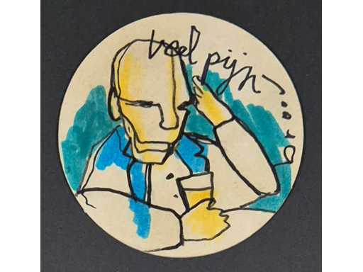 Bierviltje Herman Brood ‘Veel Pijn’