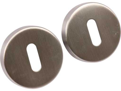 Oxloc – Rundoval – Edelstahl mit Kunststoff-Unterrosette – Schlüsselrosette (8x)