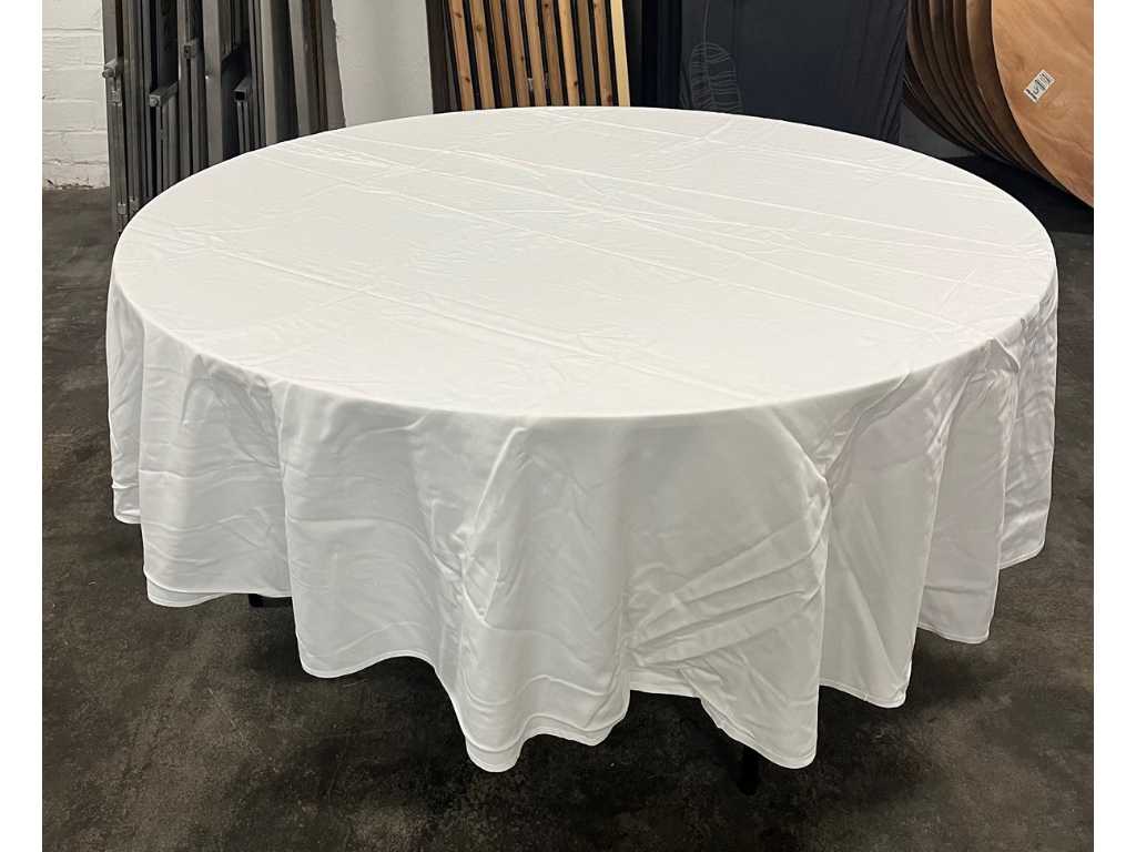 Tablecloth 240cm round white