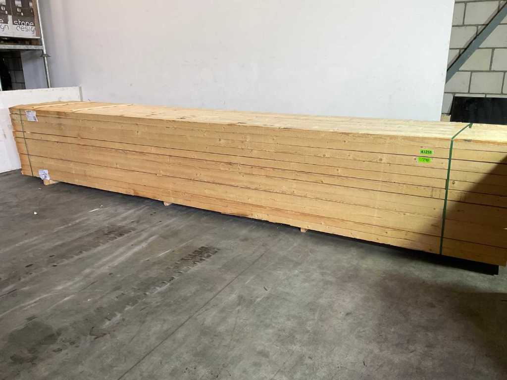 Spruce beam 600x20x7.5 cm (6x)