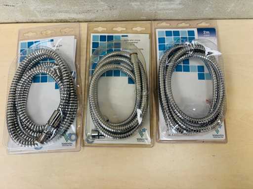 VALENTIN (X3) - Furtun de duș cromat 1,75m/2m