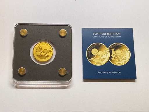 1/500 OZ 999 Fine Gold Springbok Chad